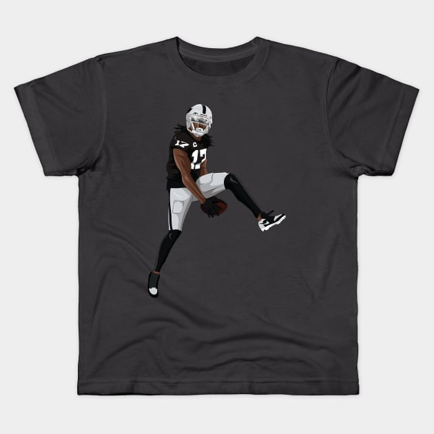 Davante Adams Kids T-Shirt by xavierjfong